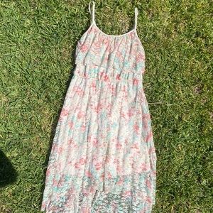 Floral High Low Dress